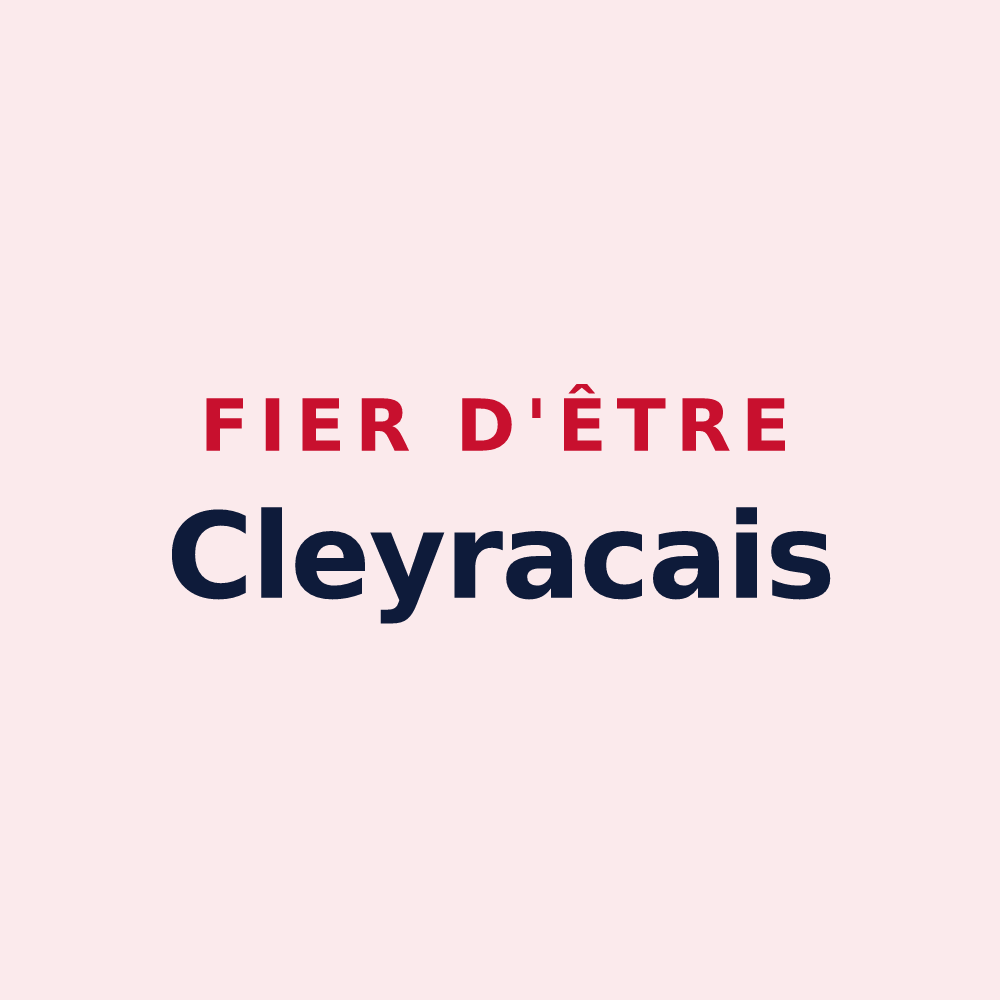 Magnet « Fier d'être Cleyracais » — design pour Cleyrac