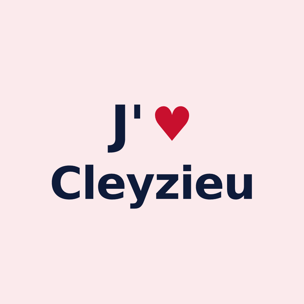 Magnet personnalisé Cleyzieu — design J'aime Cleyzieu