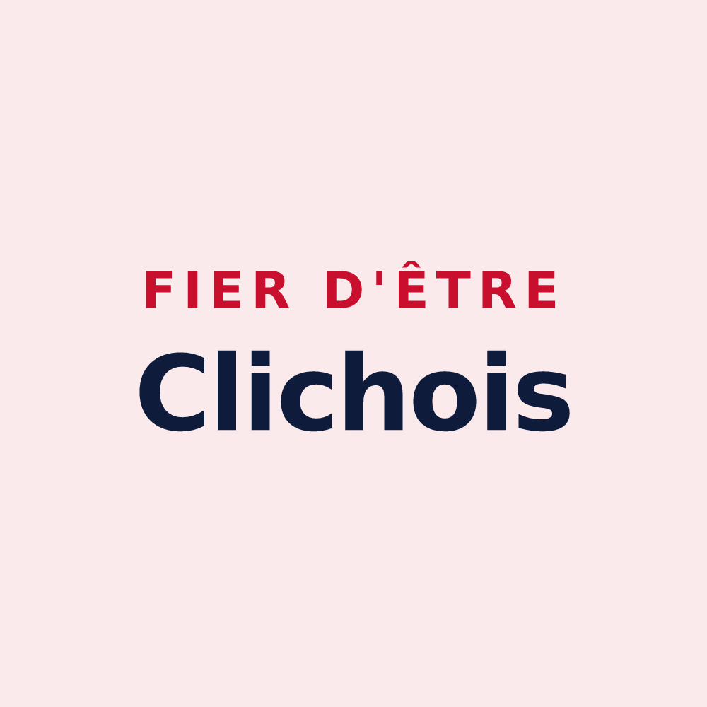 Magnet « Fier d'être Clichois » — design pour Clichy