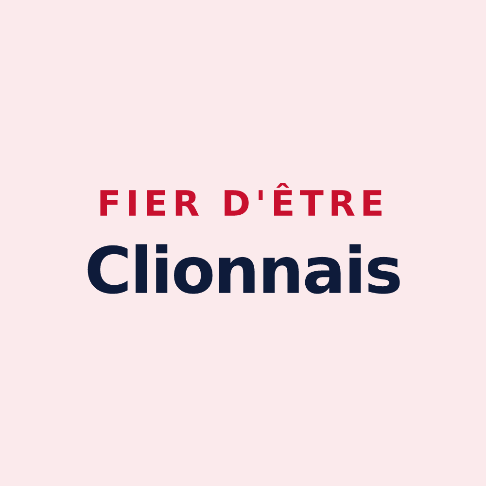 Magnet « Fier d'être Clionnais » — design pour Clion