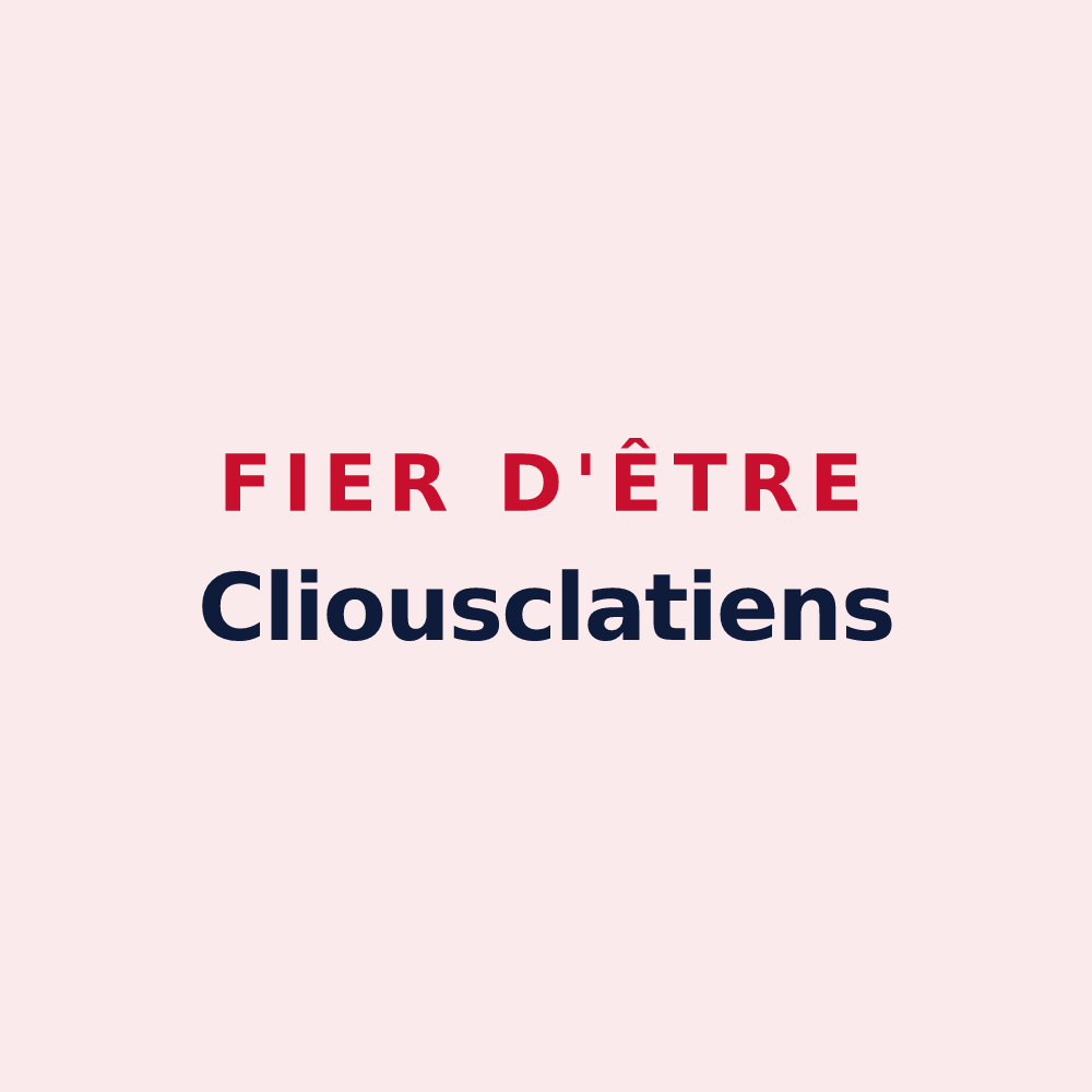 Magnet « Fier d'être Cliousclatiens » — design pour Cliousclat