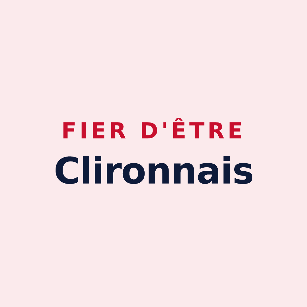 Magnet « Fier d'être Clironnais » — design pour Cliron