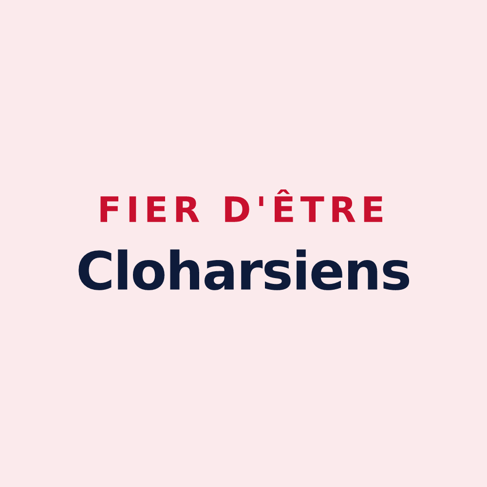 Magnet « Fier d'être Cloharsiens » — design pour Clohars-Fouesnant