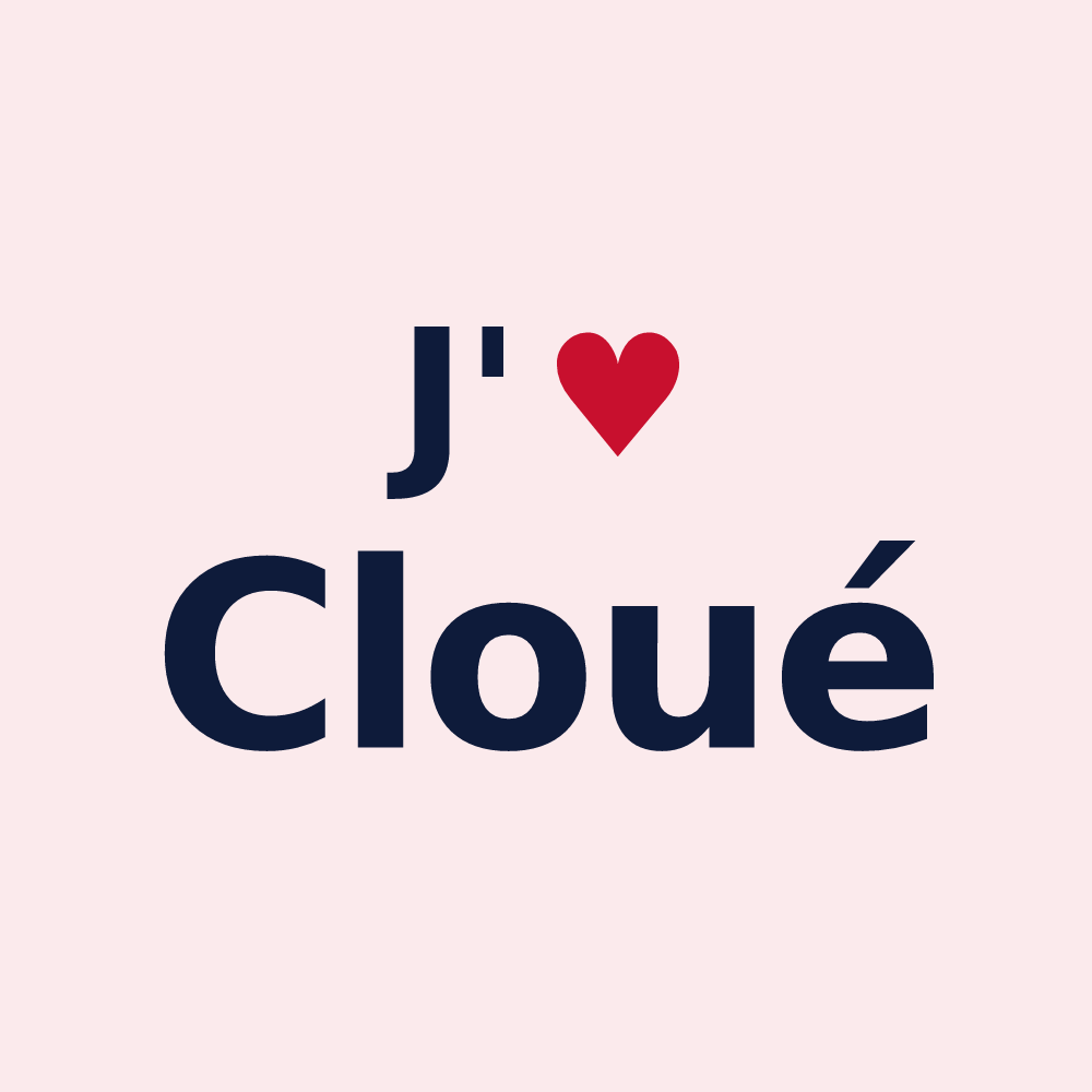 Magnet personnalisé Cloué — design J'aime Cloué