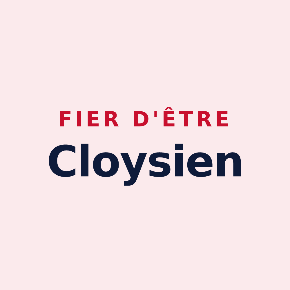 Magnet « Fier d'être Cloysien » — design pour Cloyes-les-Trois-Rivières