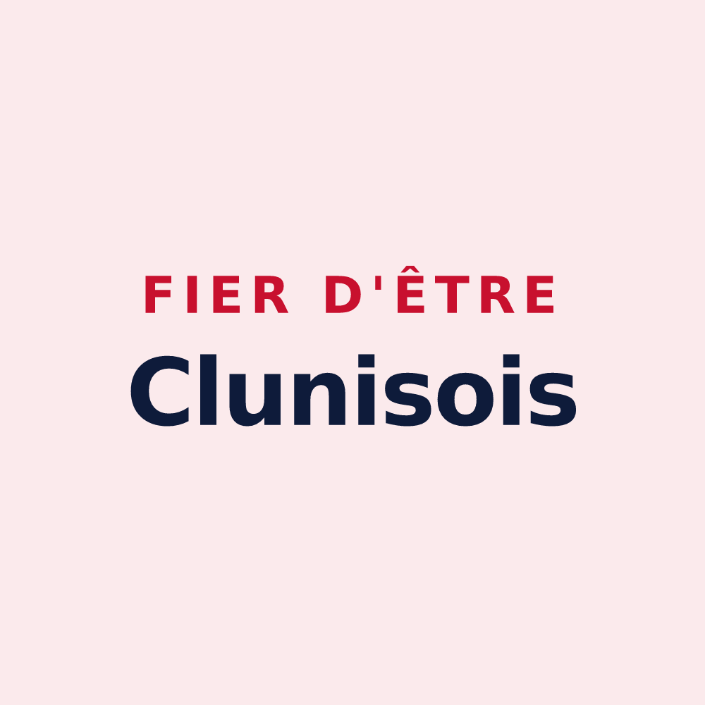 Magnet « Fier d'être Clunisois » — design pour Cluny