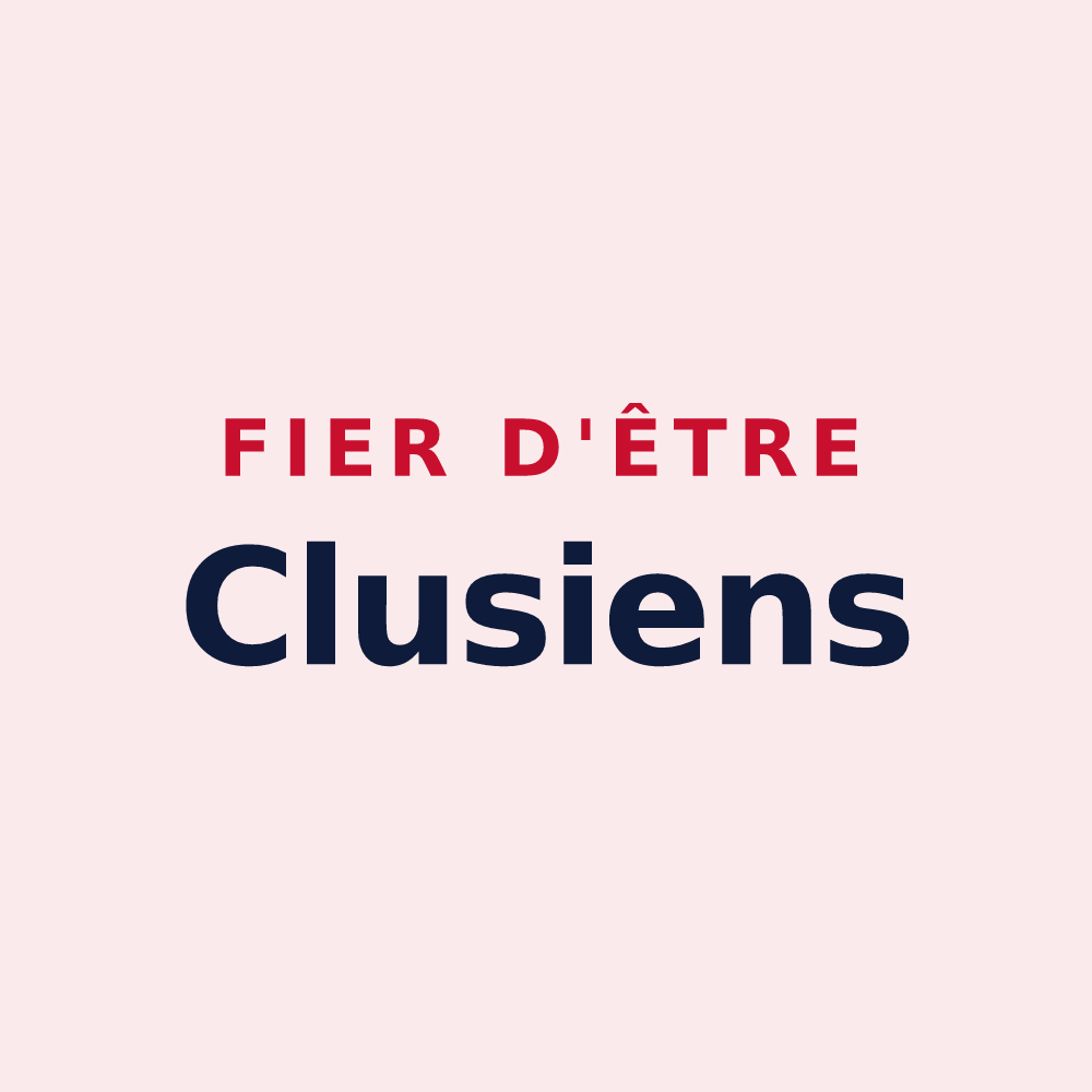 Magnet « Fier d'être Clusiens » — design pour Cluses