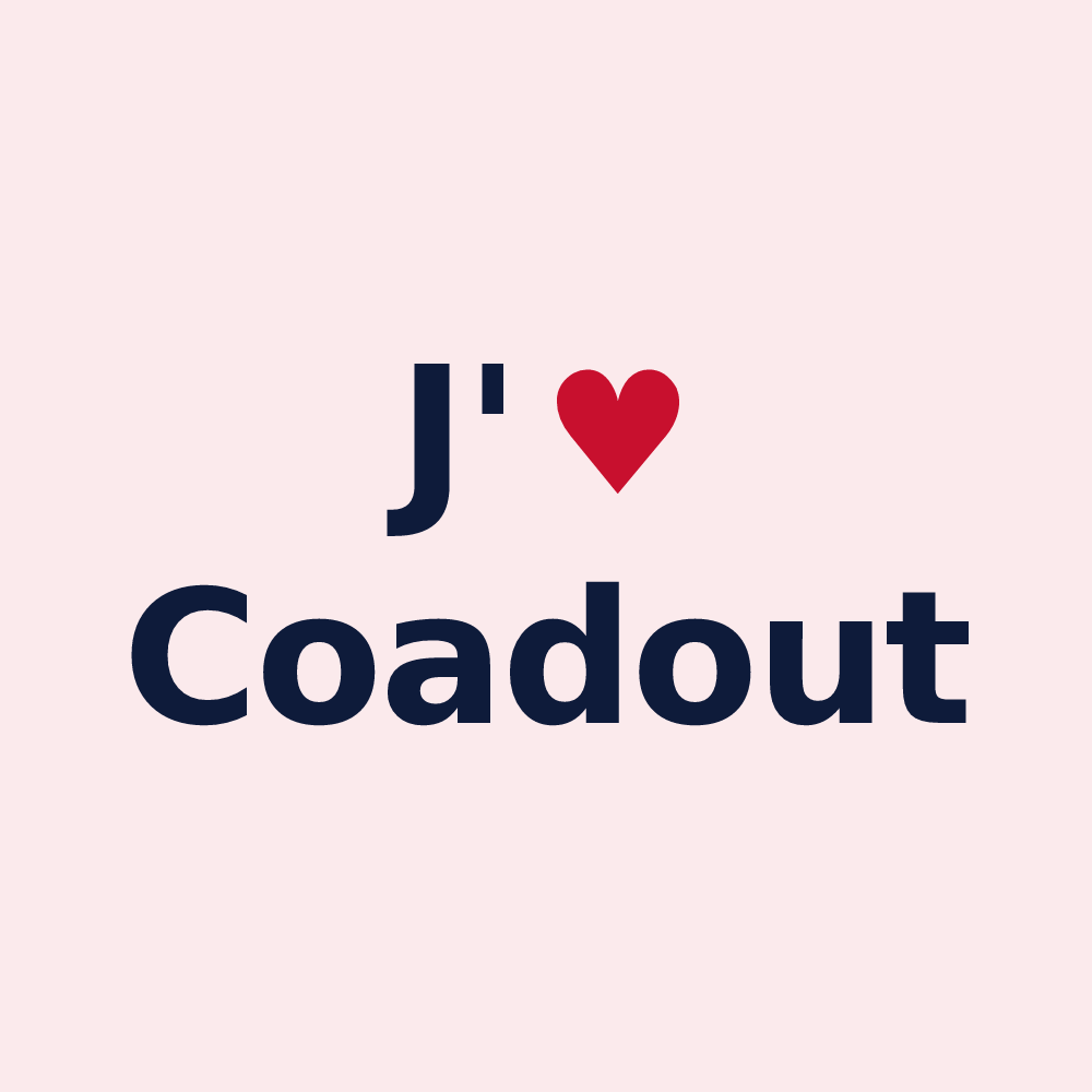 Magnet personnalisé Coadout — design J'aime Coadout