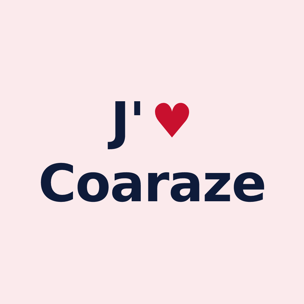 Magnet personnalisé Coaraze — design J'aime Coaraze