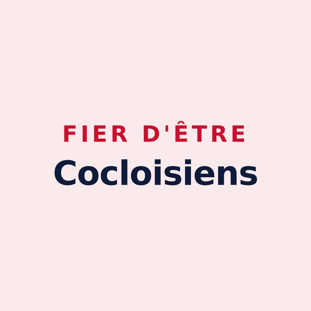 Magnet « Fier d'être Cocloisiens » — design pour Coclois
