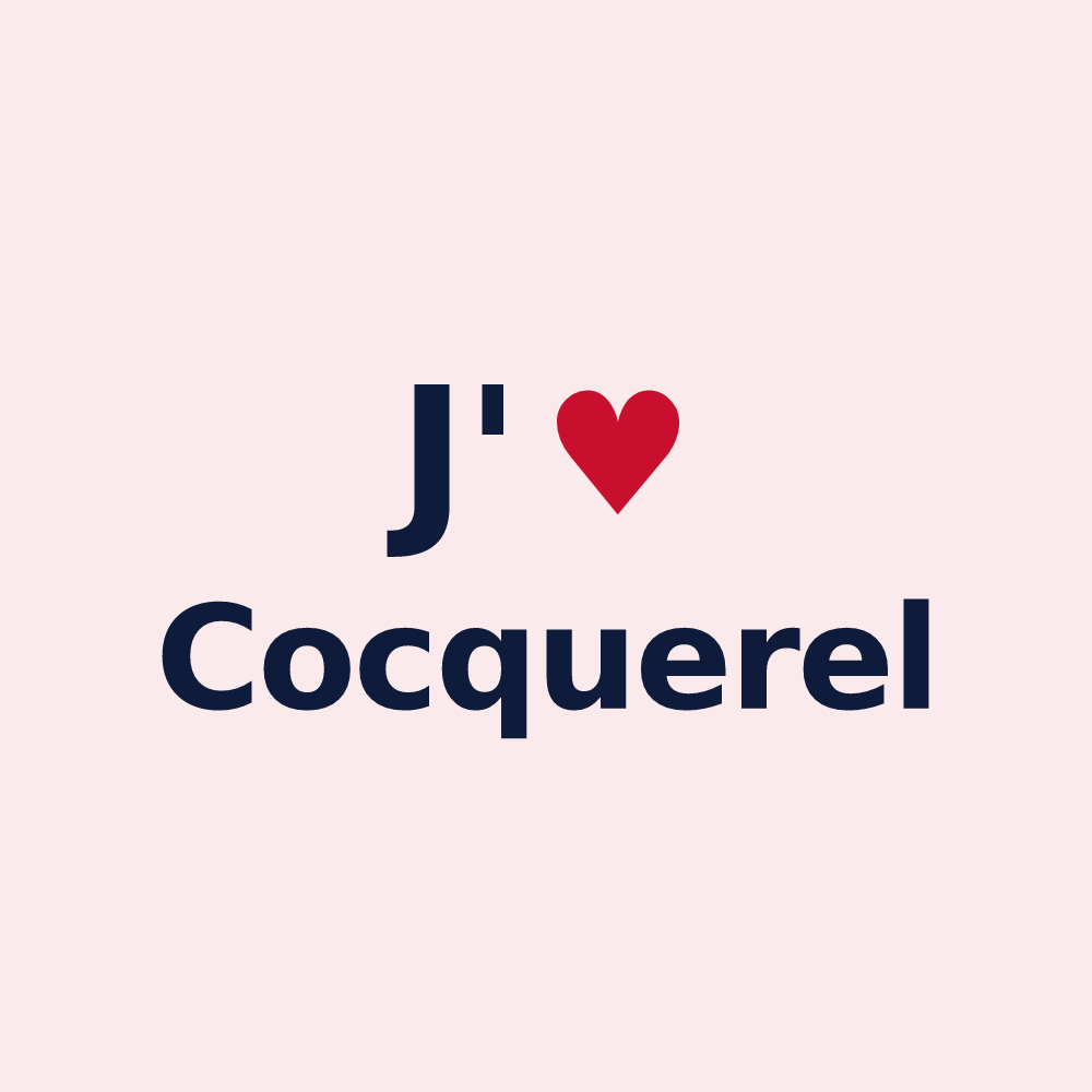 Magnet personnalisé Cocquerel — design J'aime Cocquerel