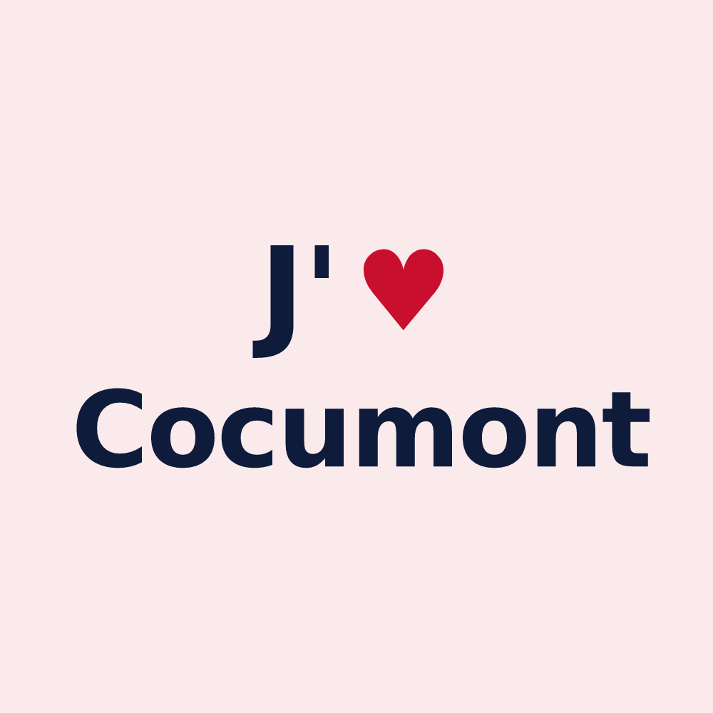 Magnet personnalisé Cocumont — design J'aime Cocumont