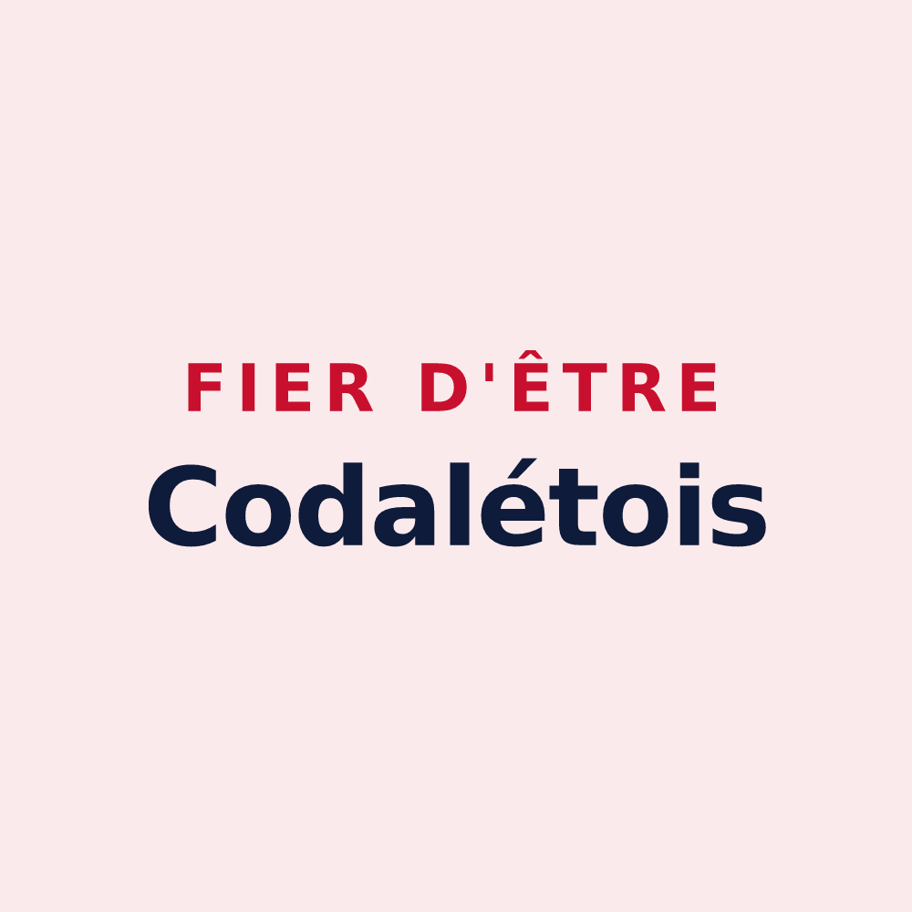 Magnet « Fier d'être Codalétois » — design pour Codalet