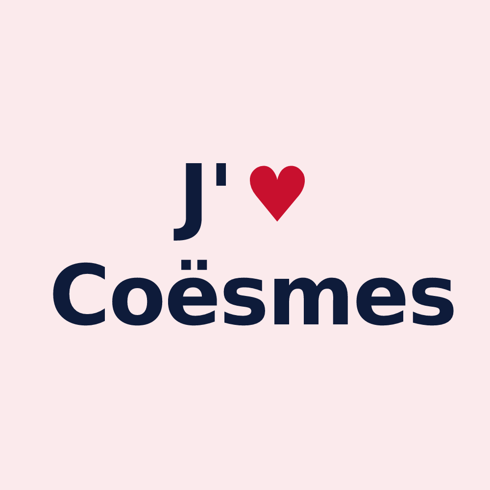 Magnet personnalisé Coësmes — design J'aime Coësmes