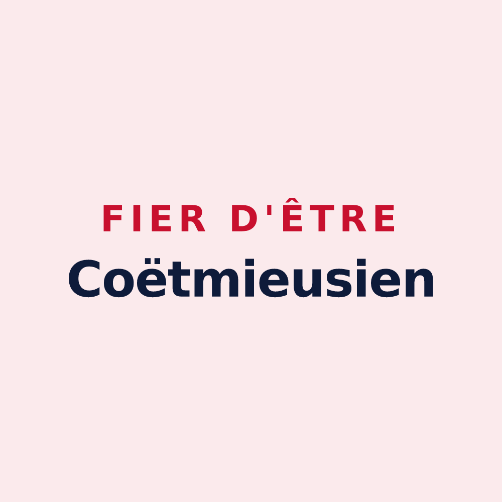Magnet « Fier d'être Coëtmieusien » — design pour Coëtmieux