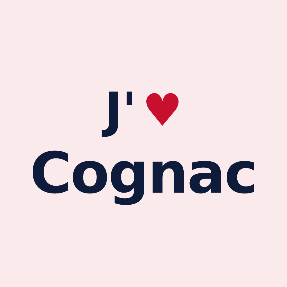 Magnet personnalisé Cognac — design J'aime Cognac