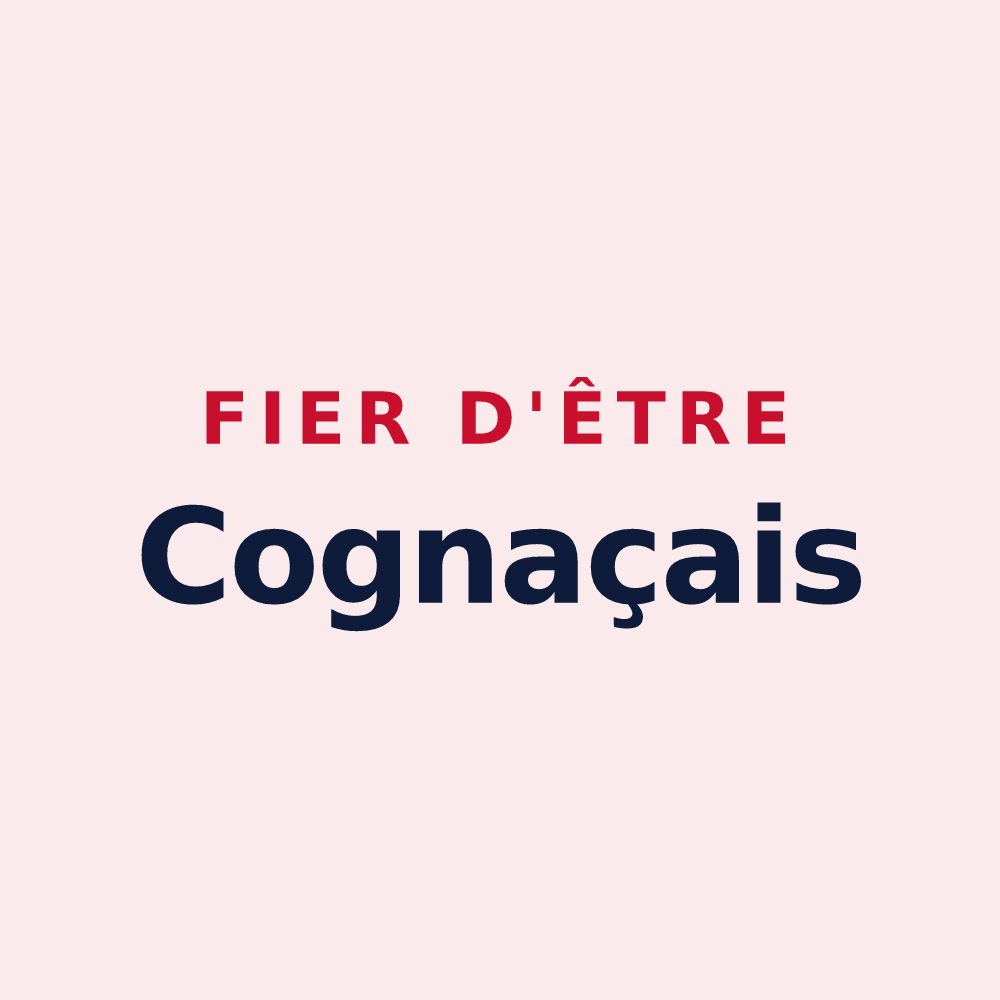 Magnet « Fier d'être Cognaçais » — design pour Cognac