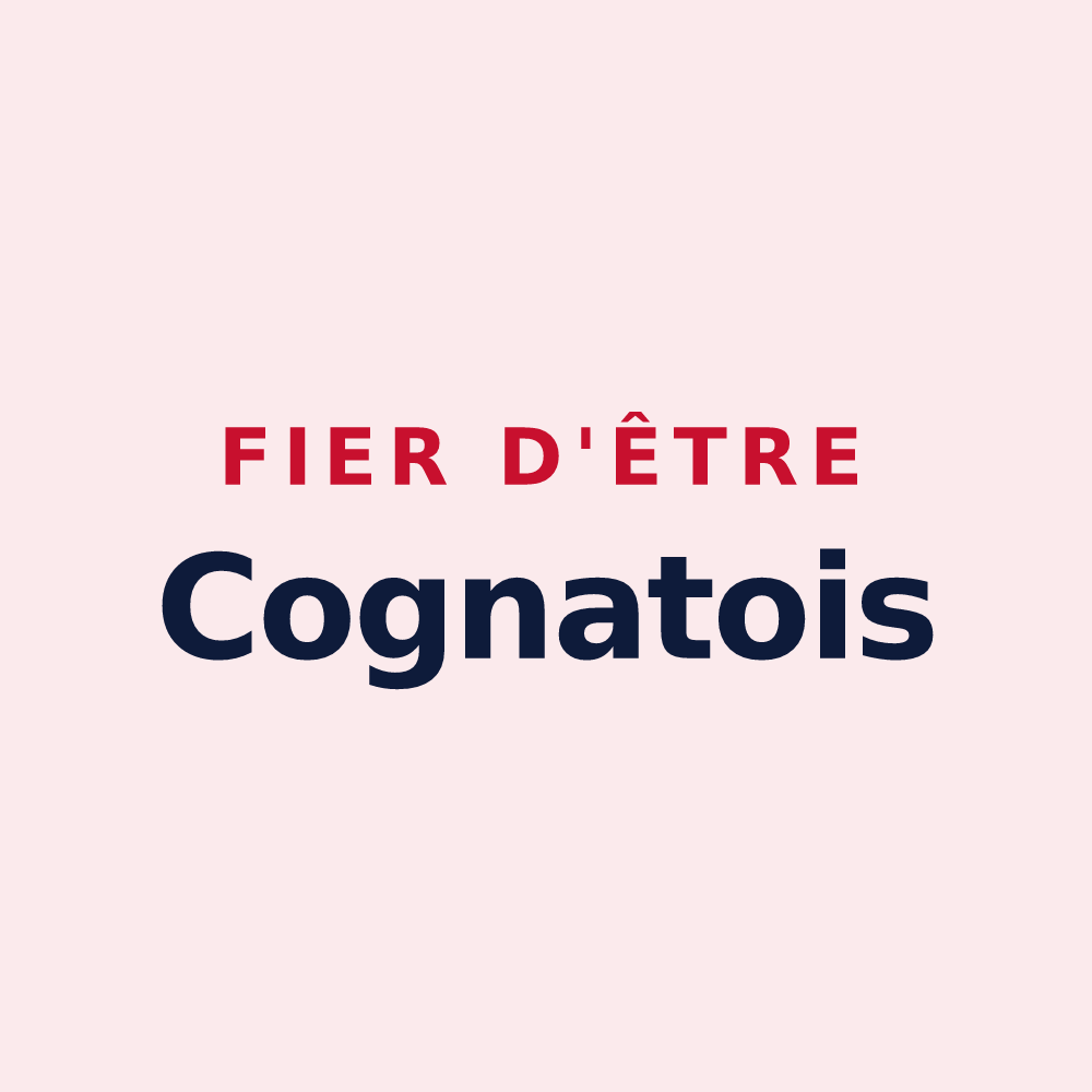 Magnet « Fier d'être Cognatois » — design pour Cognat-Lyonne