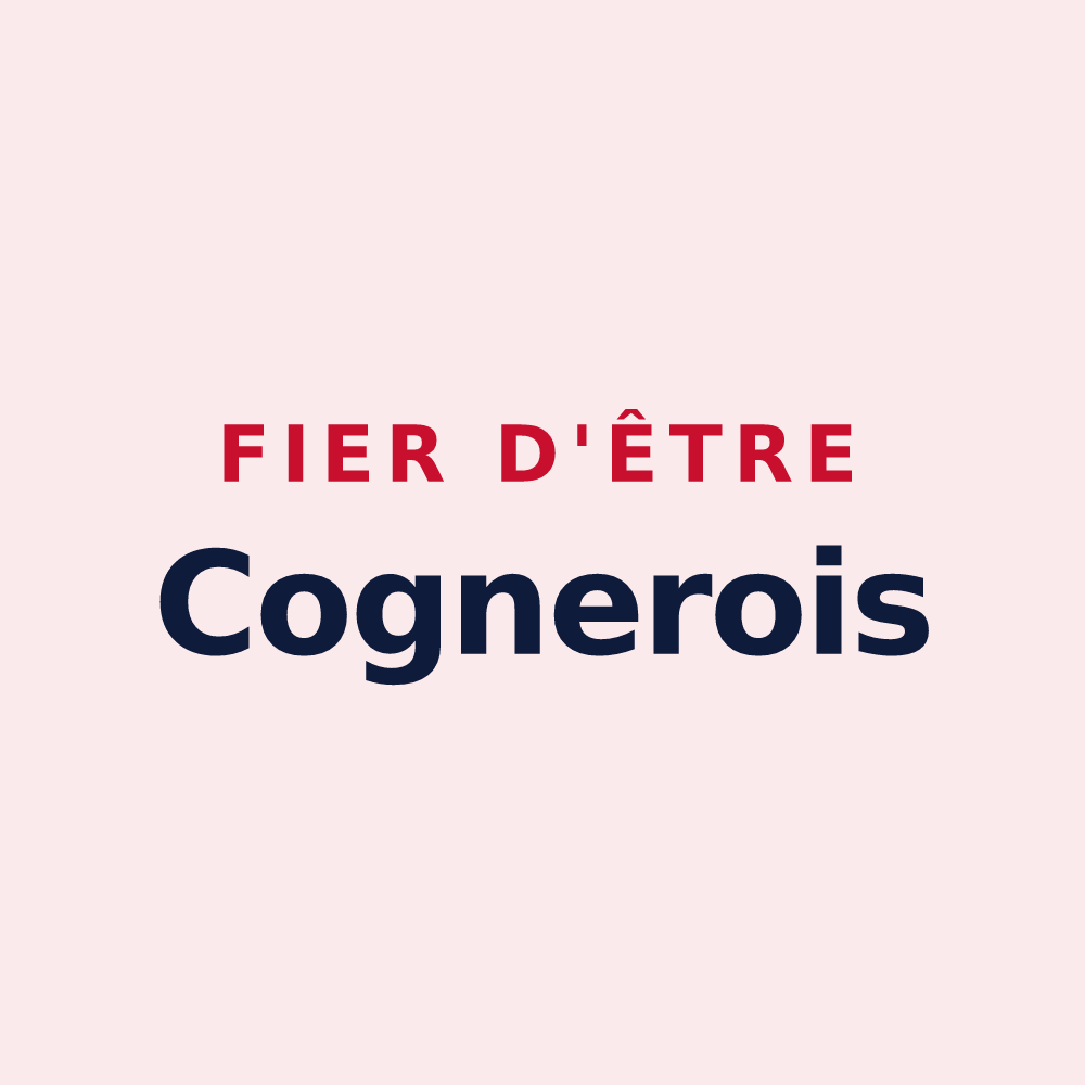 Magnet « Fier d'être Cognerois » — design pour Cogners