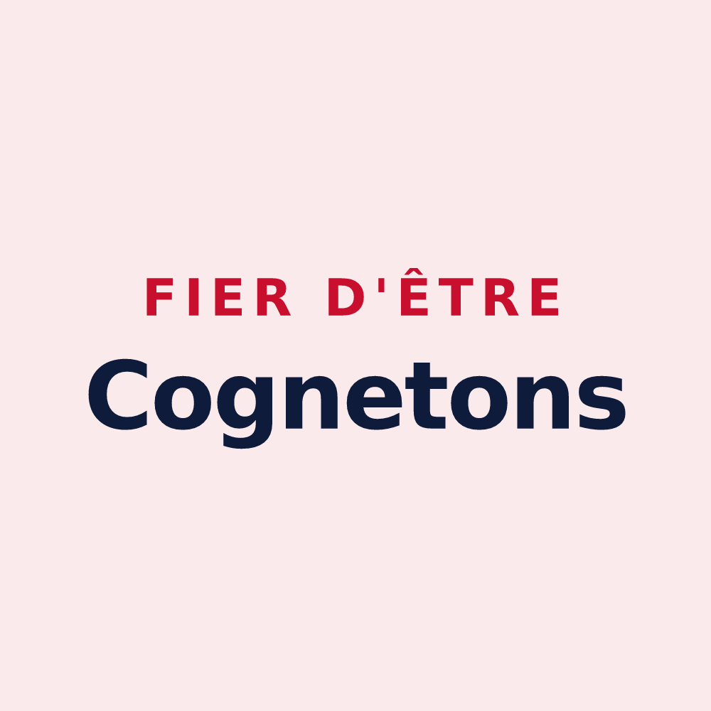 Magnet « Fier d'être Cognetons » — design pour Cognet