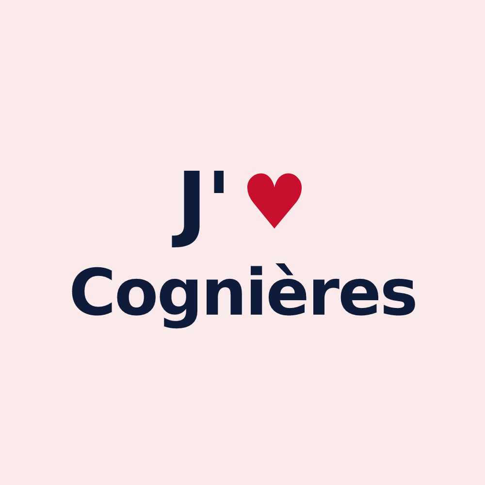 Magnet personnalisé Cognières — design J'aime Cognières
