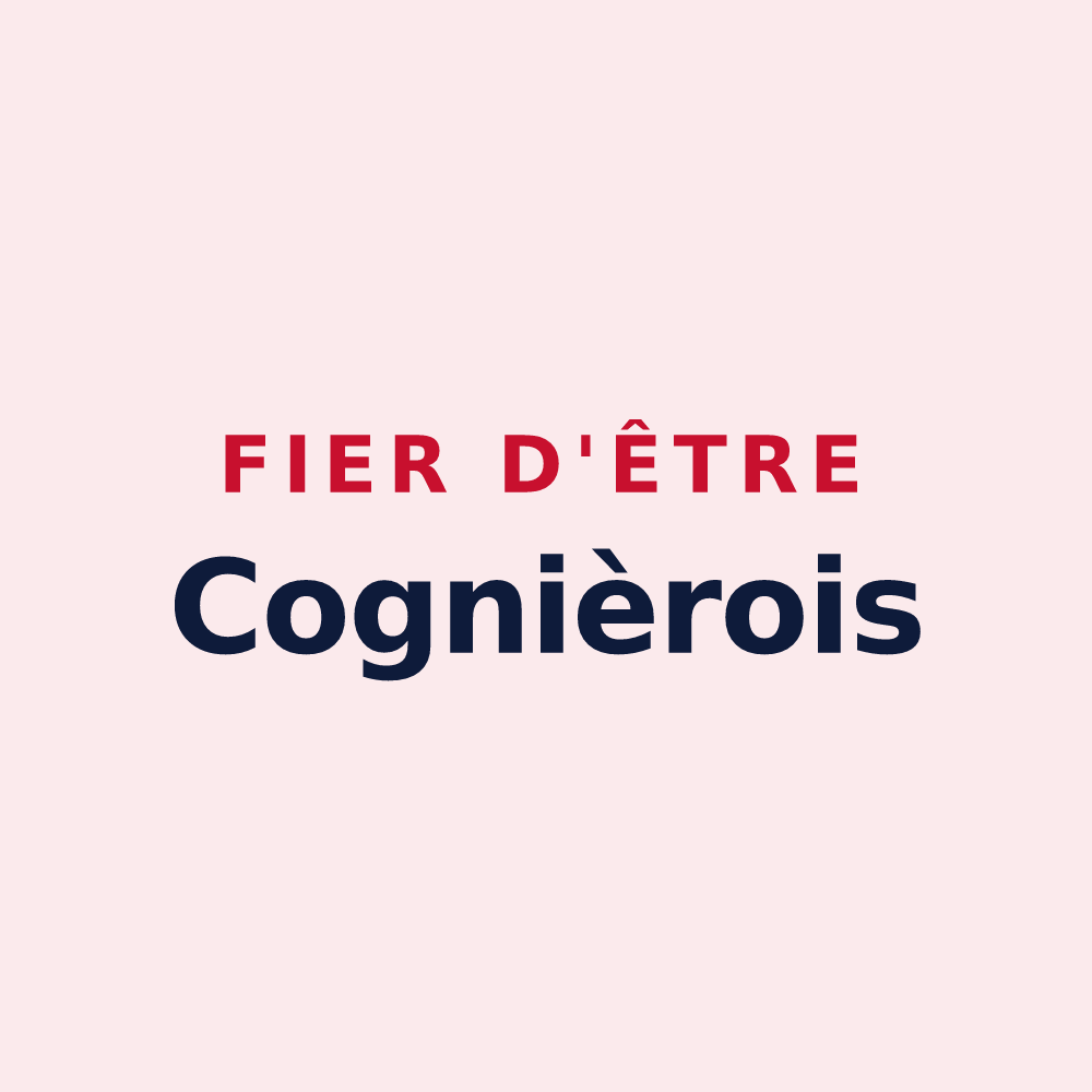Magnet « Fier d'être Cognièrois » — design pour Cognières