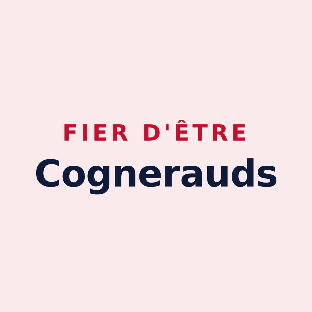 Magnet « Fier d'être Cognerauds » — design pour Cognin