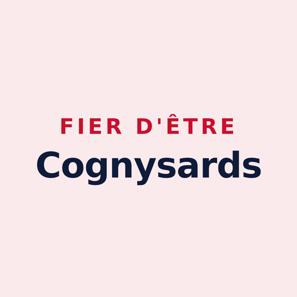 Magnet « Fier d'être Cognysards » — design pour Cogny
