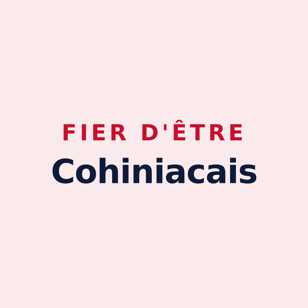 Magnet « Fier d'être Cohiniacais » — design pour Cohiniac