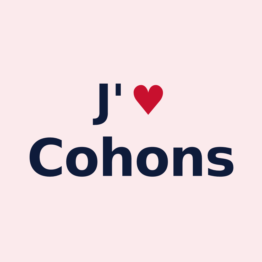 Magnet personnalisé Cohons — design J'aime Cohons