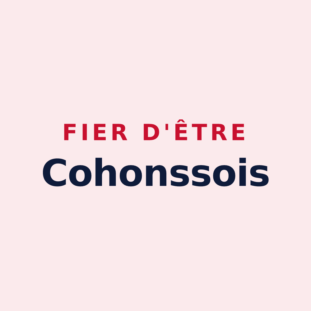 Magnet « Fier d'être Cohonssois » — design pour Cohons