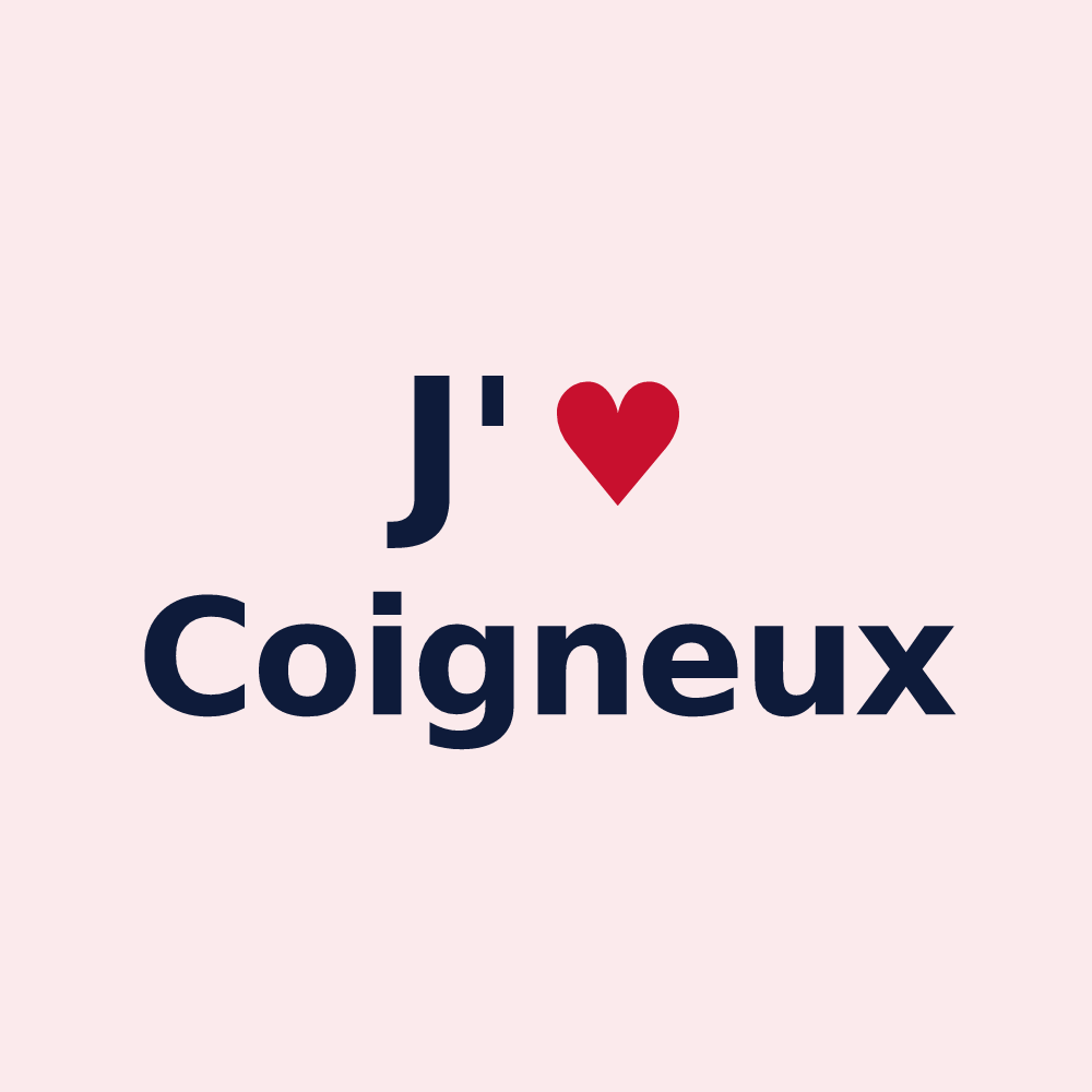 Magnet personnalisé Coigneux — design J'aime Coigneux