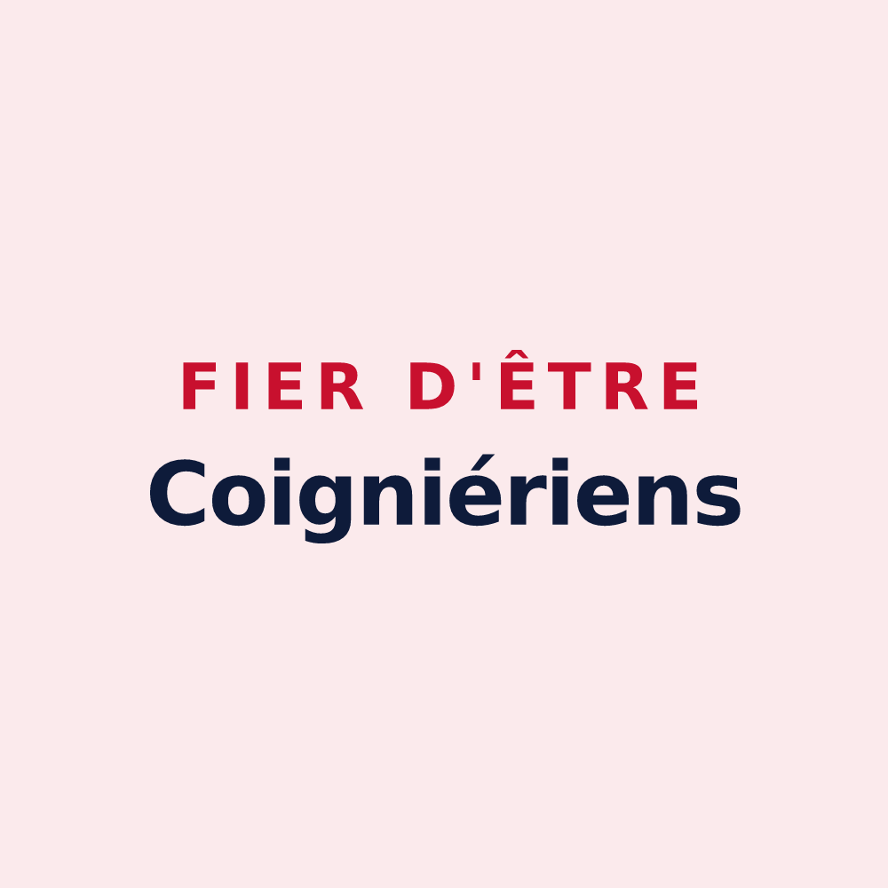Magnet « Fier d'être Coigniériens » — design pour Coignières
