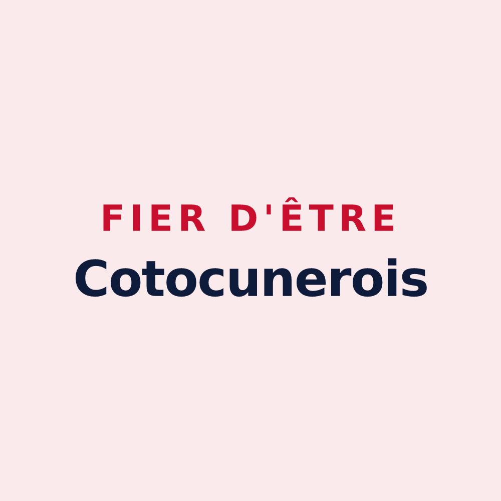 Magnet « Fier d'être Cotocunerois » — design pour Coin-lès-Cuvry