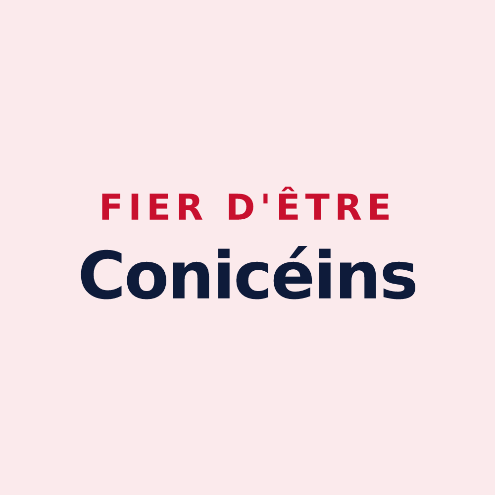 Magnet « Fier d'être Conicéins » — design pour Coinces