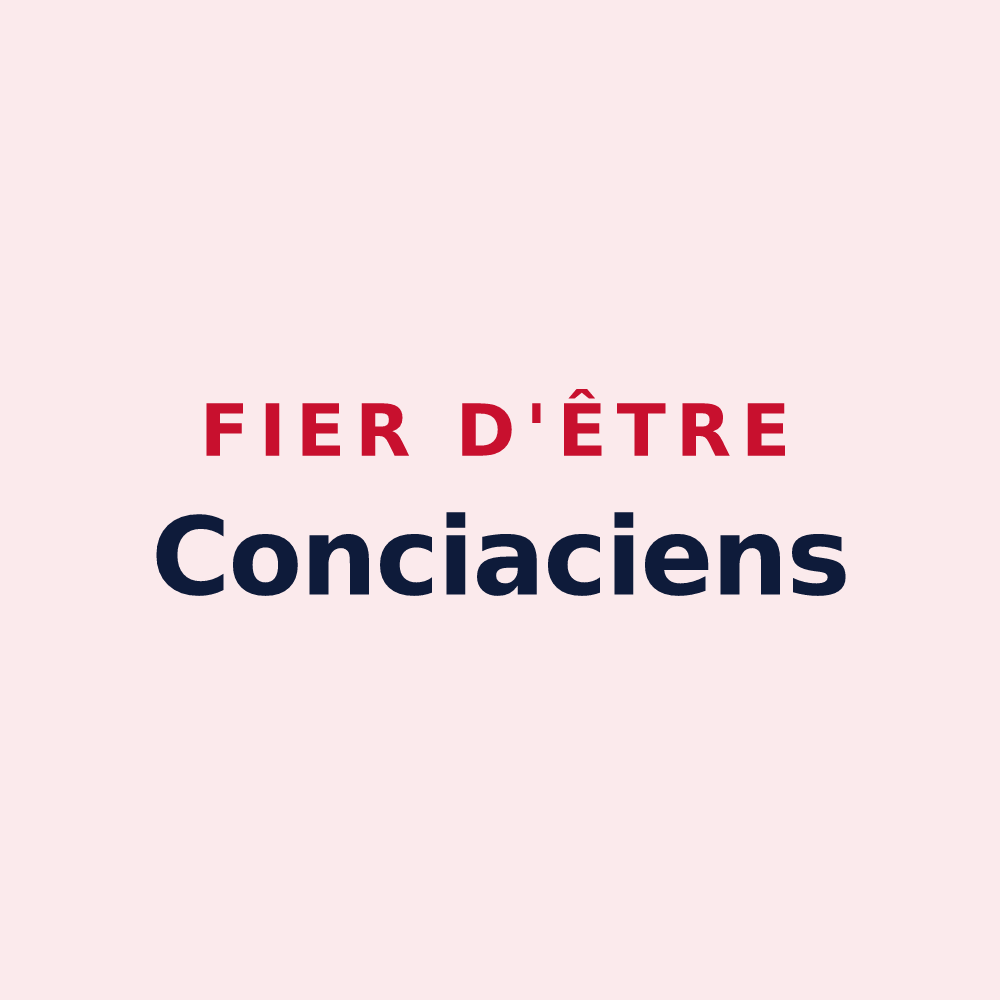 Magnet « Fier d'être Conciaciens » — design pour Coincy