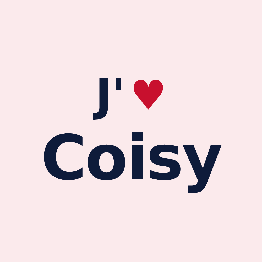 Magnet personnalisé Coisy — design J'aime Coisy