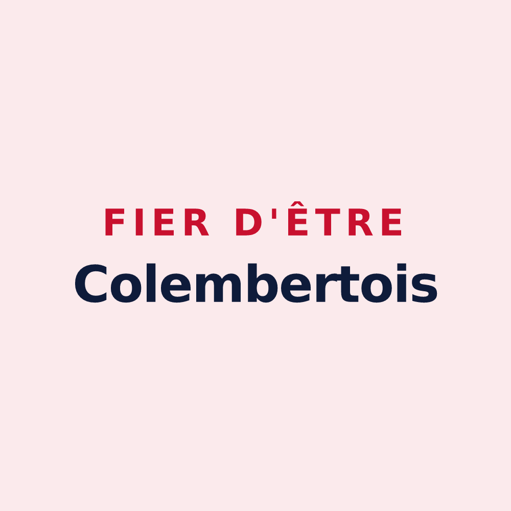 Magnet « Fier d'être Colembertois » — design pour Colembert