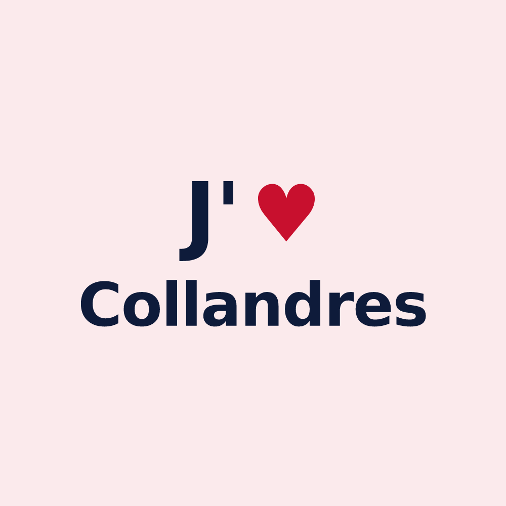 Magnet personnalisé Collandres — design J'aime Collandres