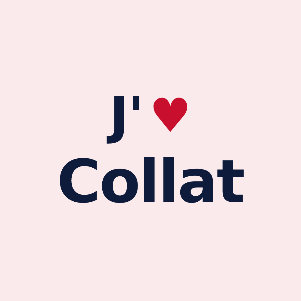 Magnet personnalisé Collat — design J'aime Collat