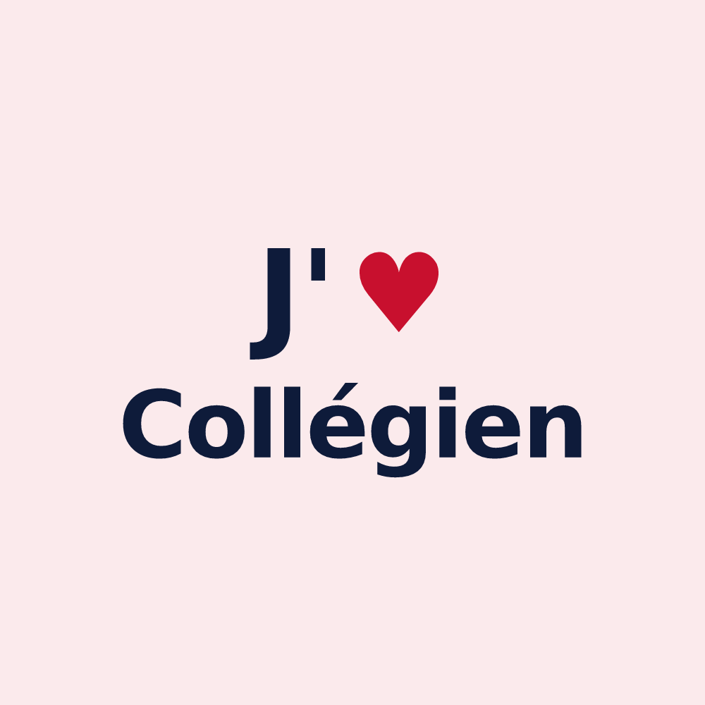 Magnet personnalisé Collégien — design J'aime Collégien