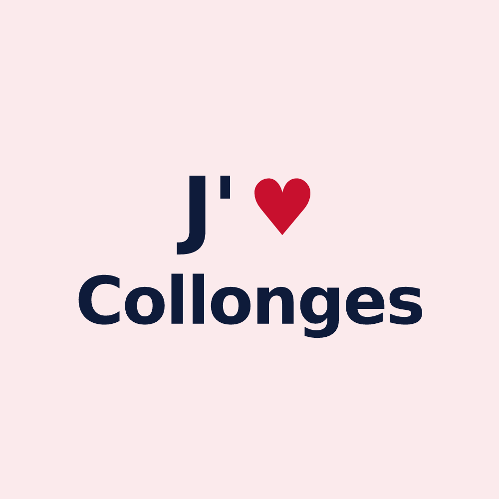 Magnet personnalisé Collonges — design J'aime Collonges