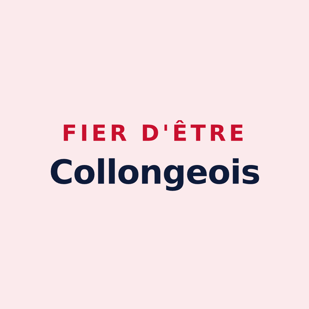 Magnet « Fier d'être Collongeois » — design pour Collonges