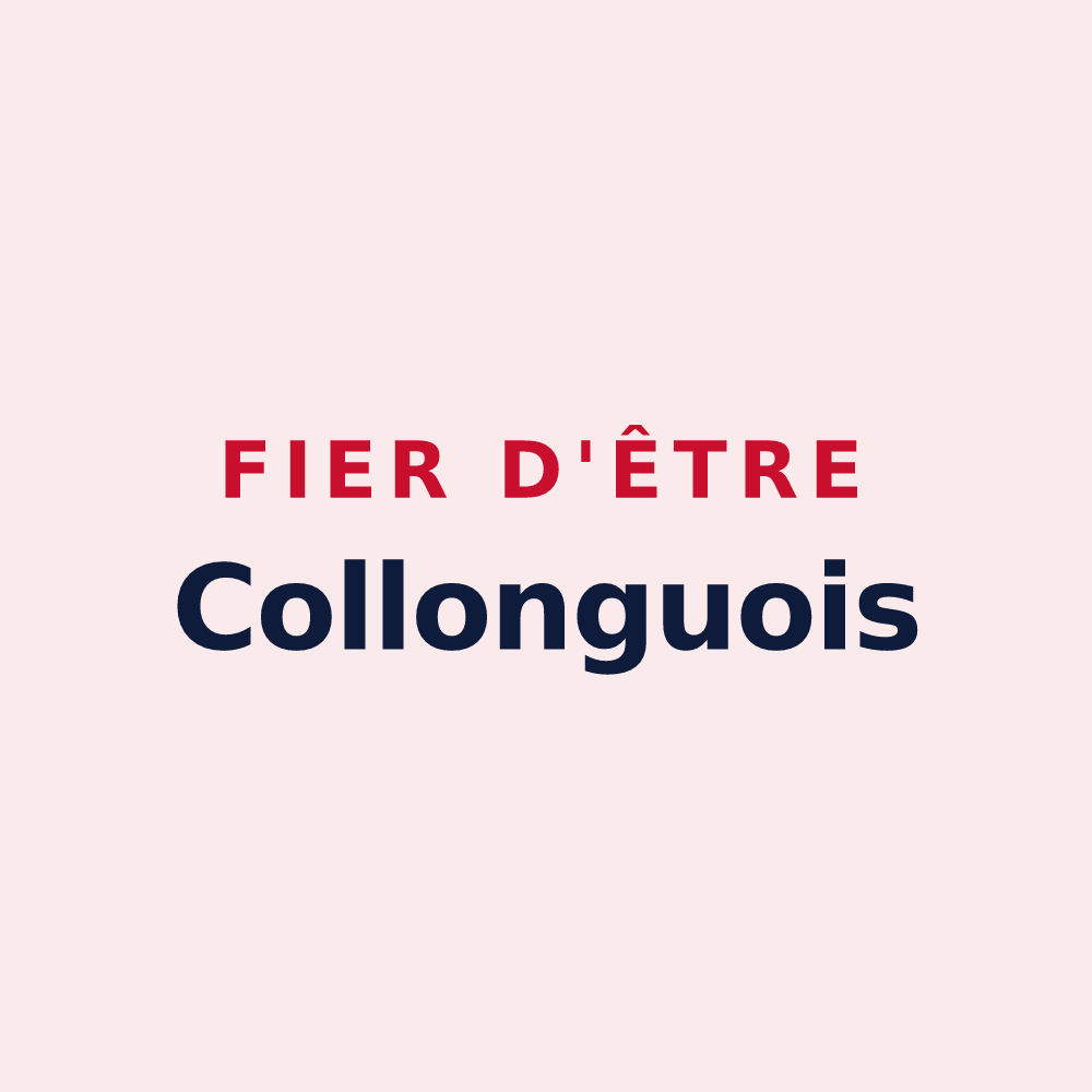 Magnet « Fier d'être Collonguois » — design pour Collongues