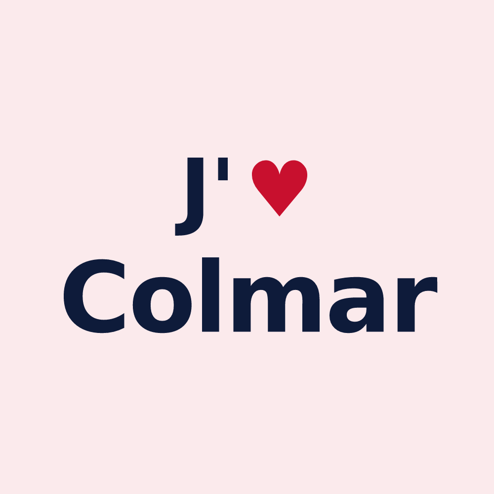 Magnet personnalisé Colmar — design J'aime Colmar