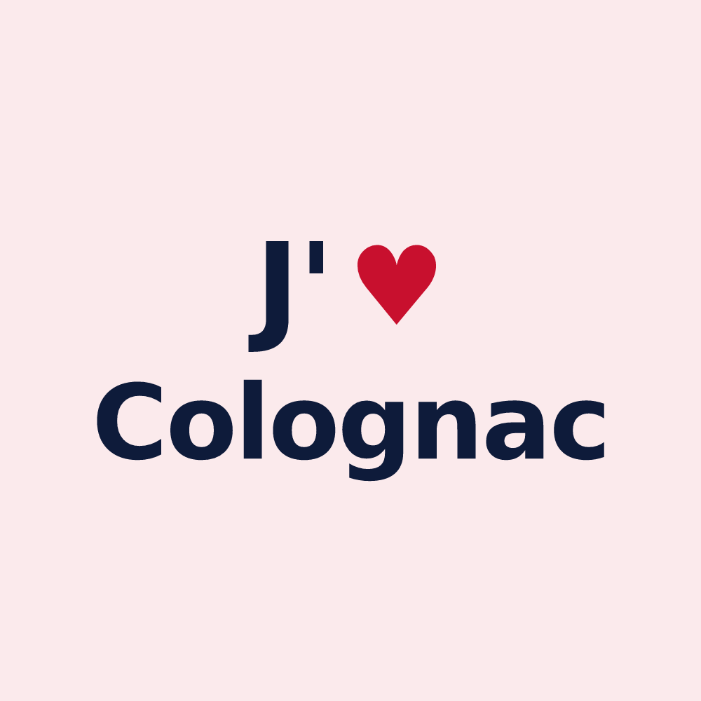 Magnet personnalisé Colognac — design J'aime Colognac