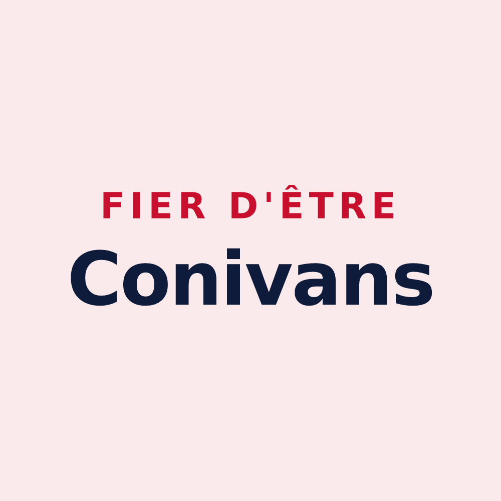 Magnet « Fier d'être Conivans » — design pour Colombé-la-Fosse