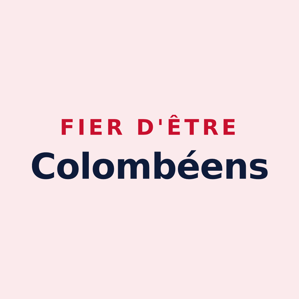 Magnet « Fier d'être Colombéens » — design pour Colombey les Deux Églises