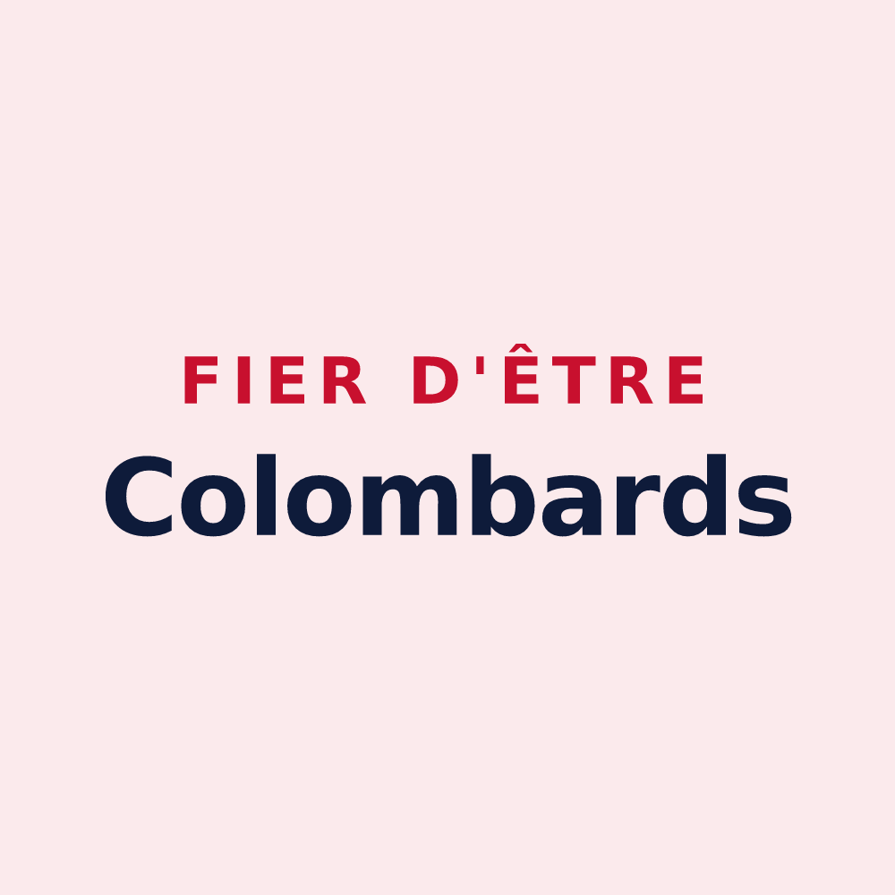 Magnet « Fier d'être Colombards » — design pour Colombier-Saugnieu