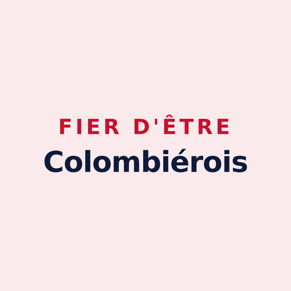 Magnet « Fier d'être Colombiérois » — design pour Colombières-sur-Orb